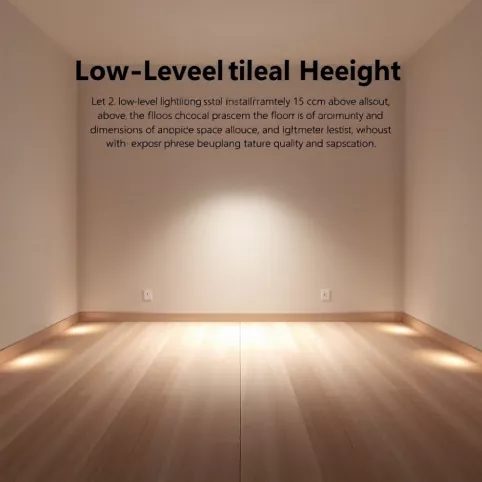 Oświetlenie przypodłogowe na jakiej wysokości